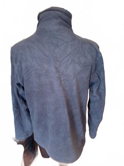 Logoplaste Navy Blue Fleece Jacket with Full Zip - Large