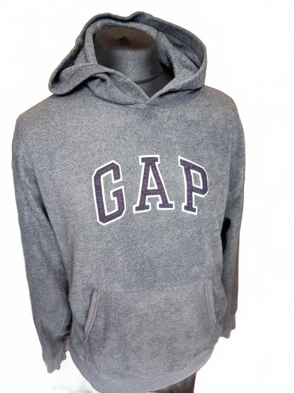 GAP Grey Hooded Sweatshirt Hoodie - Small - 20" Pit to Pit