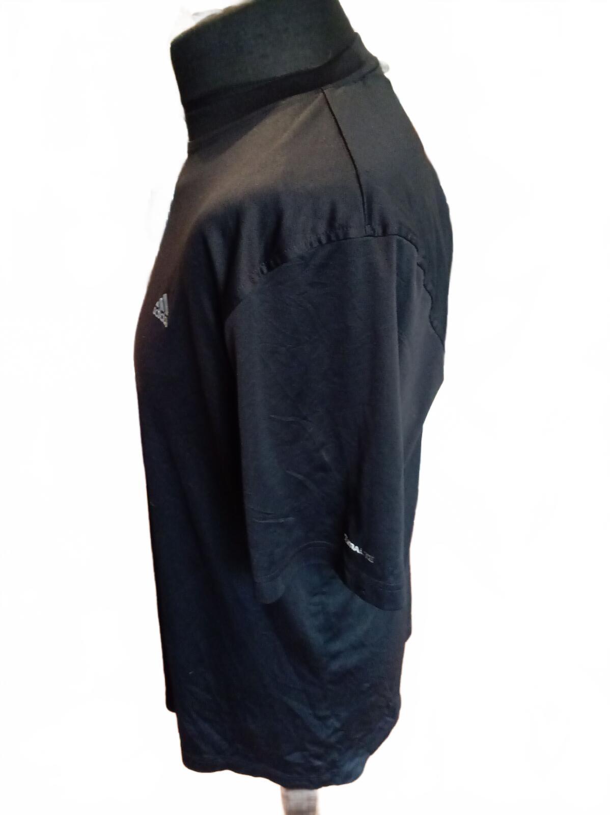 Adidas Climalite Black Gym T-Shirt Men’s Size Large 22" Pit to Pit