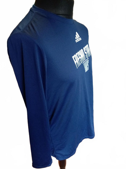 Adidas Fresno State Hoops Long Sleeve Shirt Navy Men’s Medium NCAA Basketball