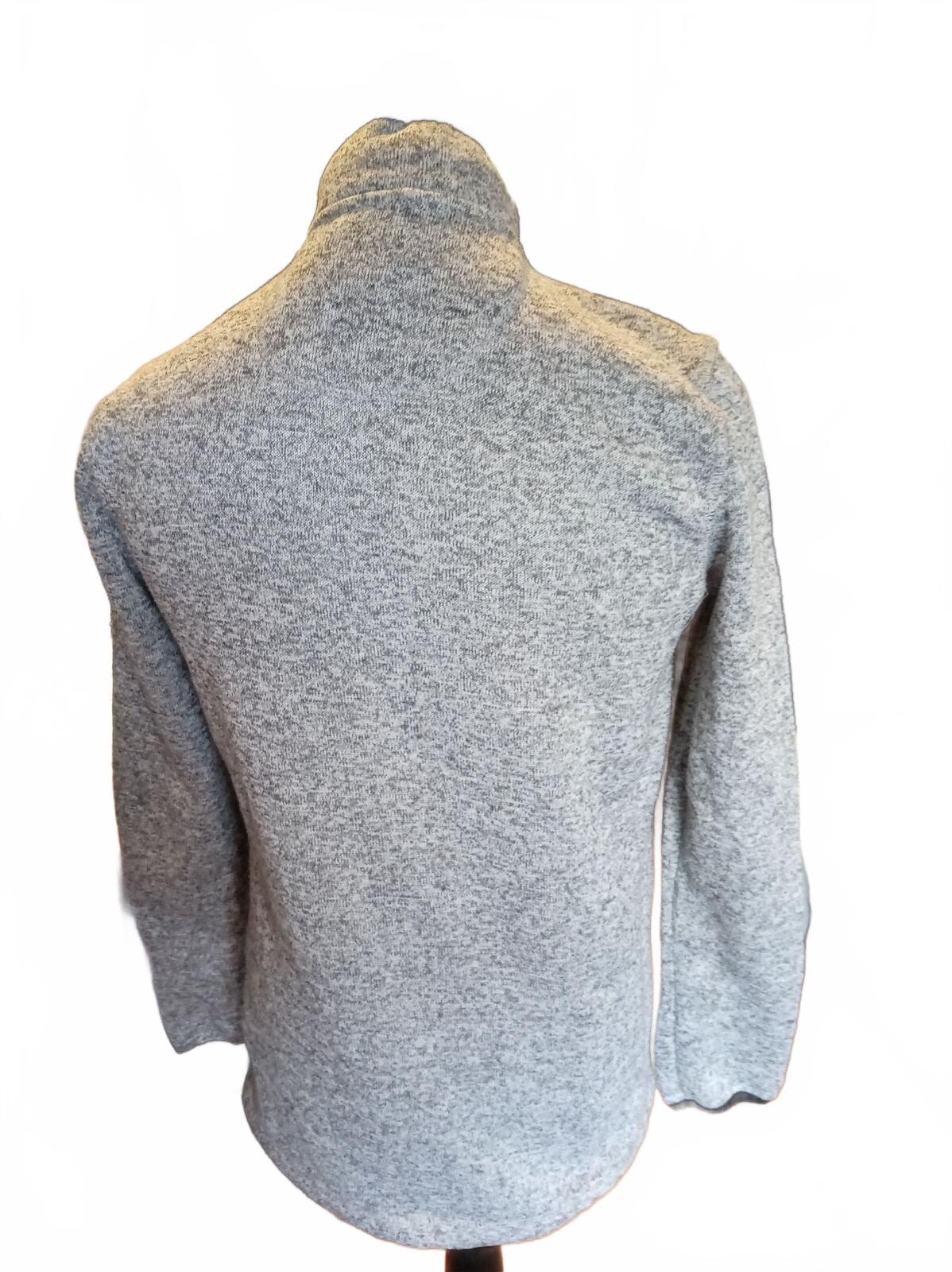 Chaps Grey Sweater Fleece Jacket Full Zip Men’s Size Medium