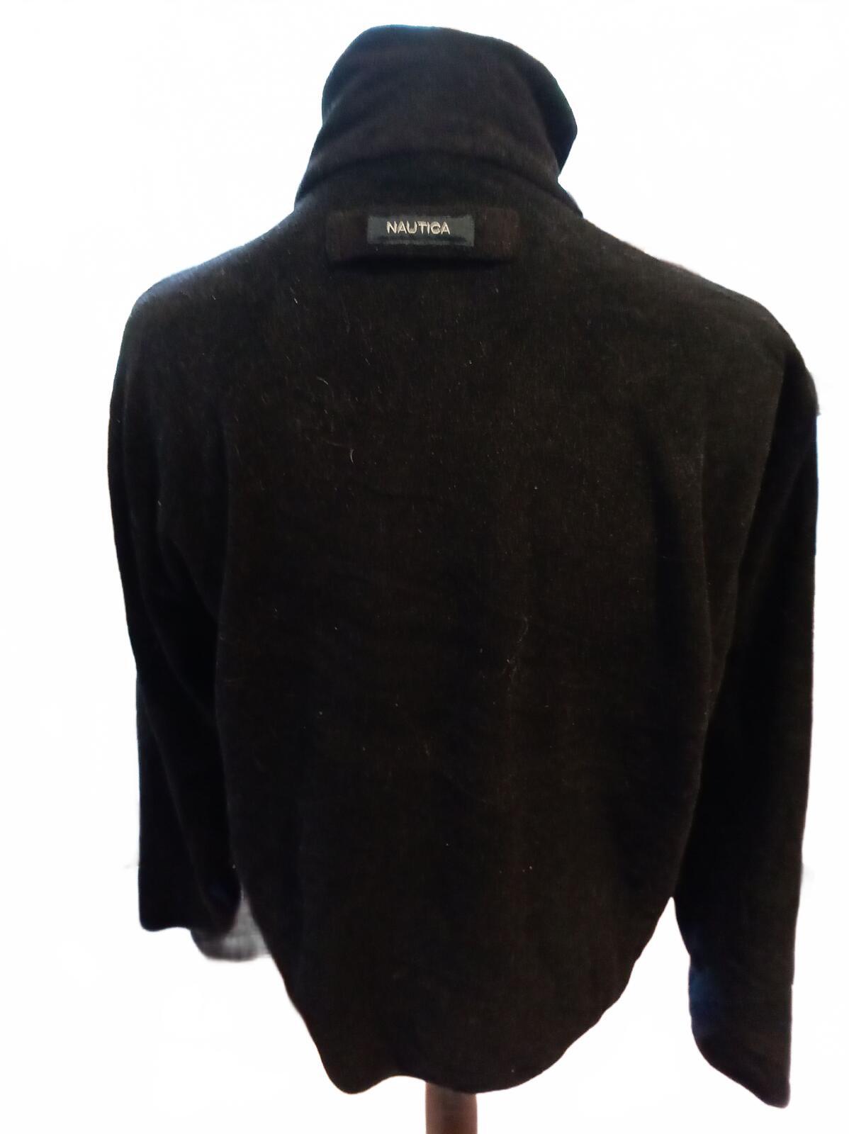 Nautica Black Jacket Men’s Large – Classic Sailing Style – Full Zip – Great