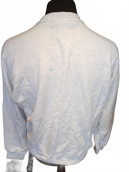 Nike Swoosh League Grey French Terry Crewneck Sweatshirt Men's Medium DM5464-051