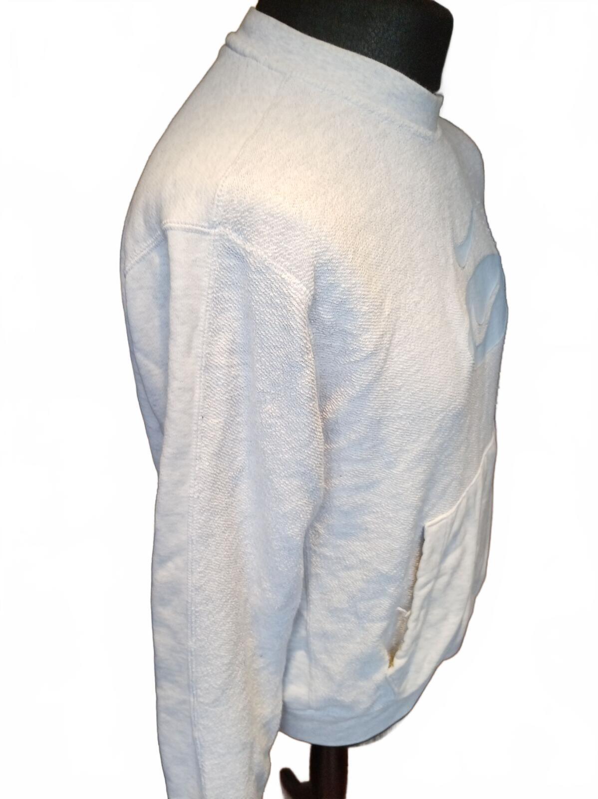 Nike Swoosh League Grey French Terry Crewneck Sweatshirt Men's Medium DM5464-051
