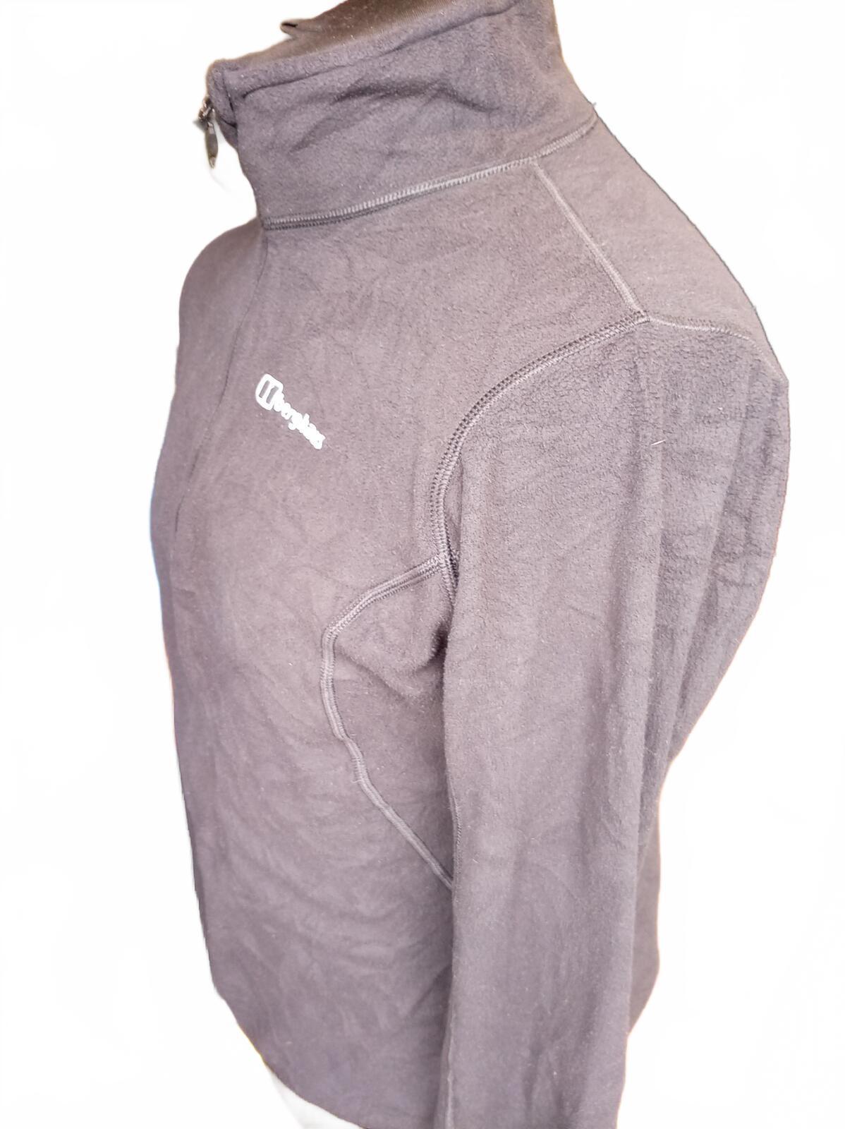 Berghaus Prism Grey Micro Fleece Half Zip Pullover Women's Size 14