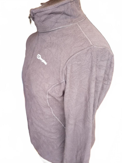 Berghaus Prism Grey Micro Fleece Half Zip Pullover Women's Size 14