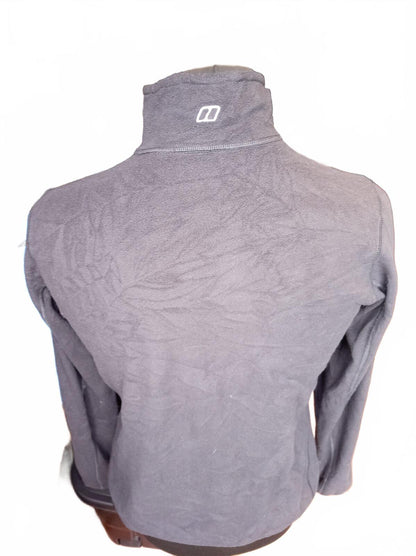 Berghaus Prism Grey Micro Fleece Half Zip Pullover Women's Size 14