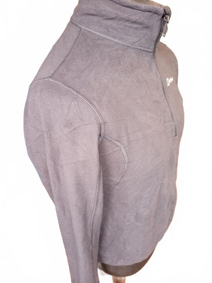 Berghaus Prism Grey Micro Fleece Half Zip Pullover Women's Size 14