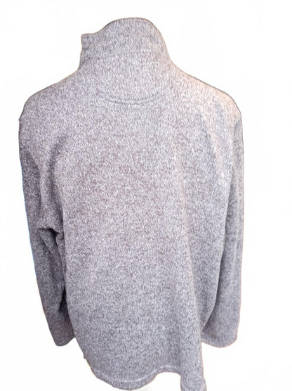 IZOD Men's Grey Half-Zip Fleece Pullover