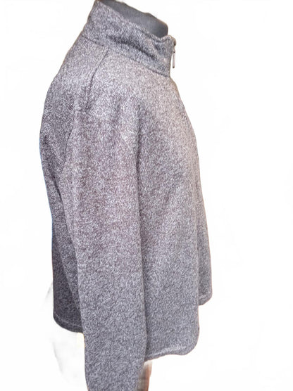 IZOD Men's Grey Half-Zip Fleece Pullover
