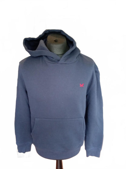 Crew Clothing Navy Blue Fleece Hoodie Men’s Large (24" P2P) Great Condition