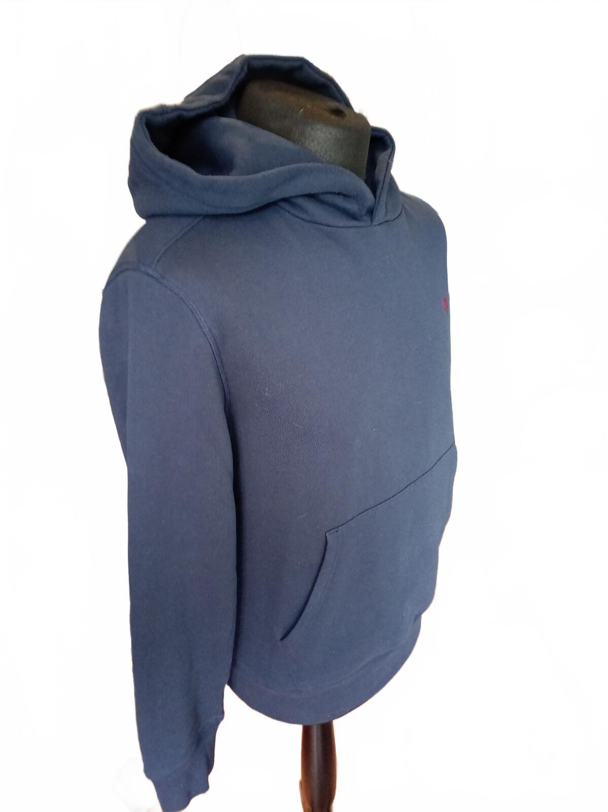 Crew Clothing Navy Blue Fleece Hoodie Men’s Large (24" P2P) Great Condition