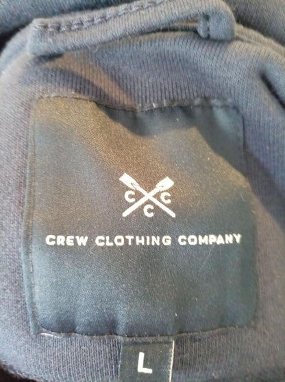 Crew Clothing Navy Blue Fleece Hoodie Men’s Large (24" P2P) Great Condition
