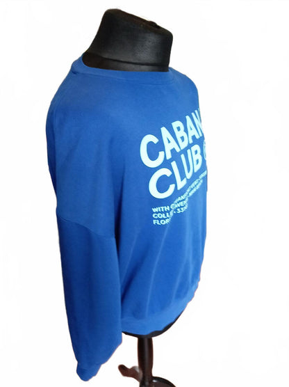 Cabana Club Blue Crewneck Sweatshirt - Size 14