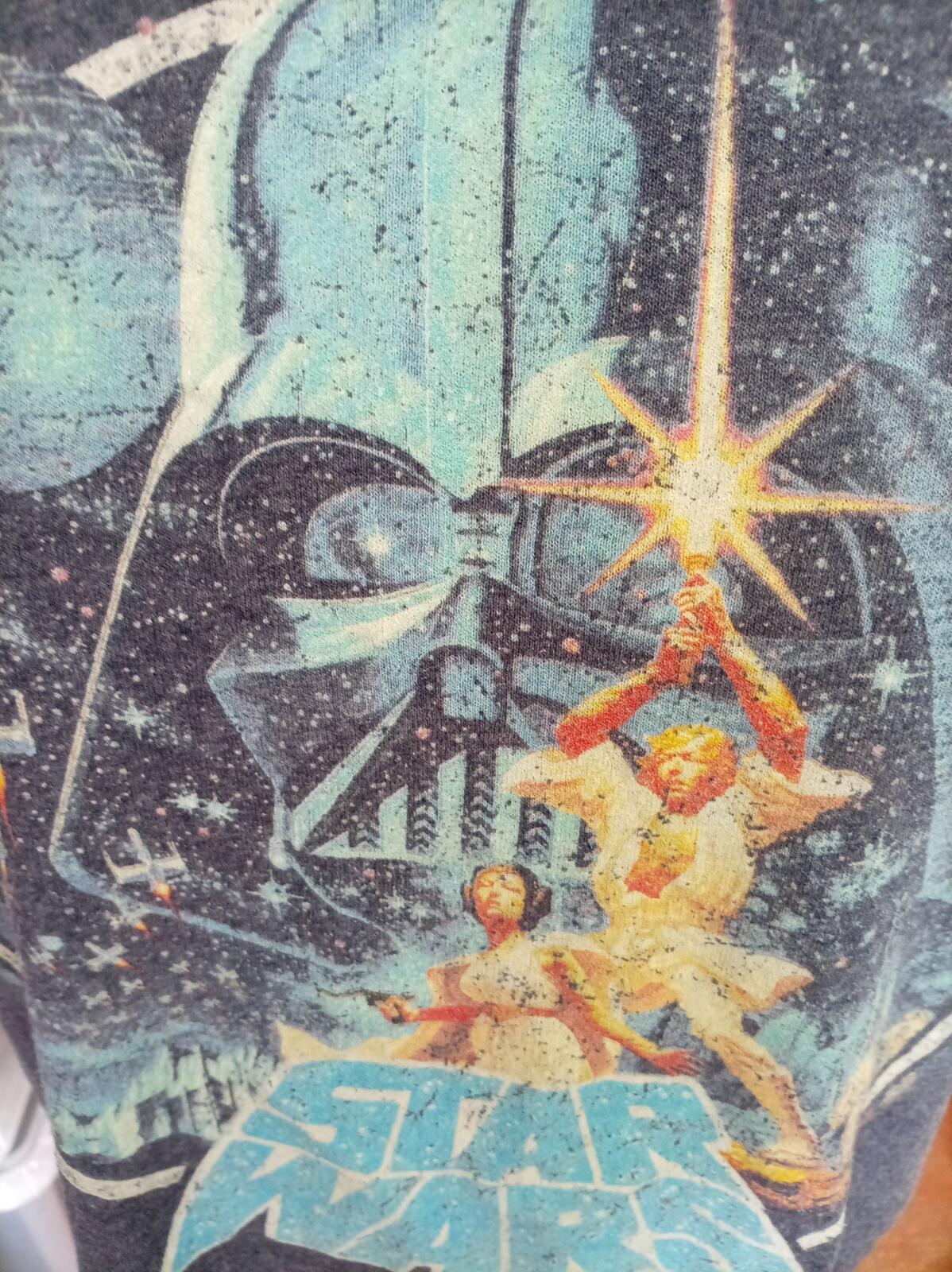 Official Star Wars Retro 1977 Movie Poster T-Shirt Men's XL (23" P2P)
