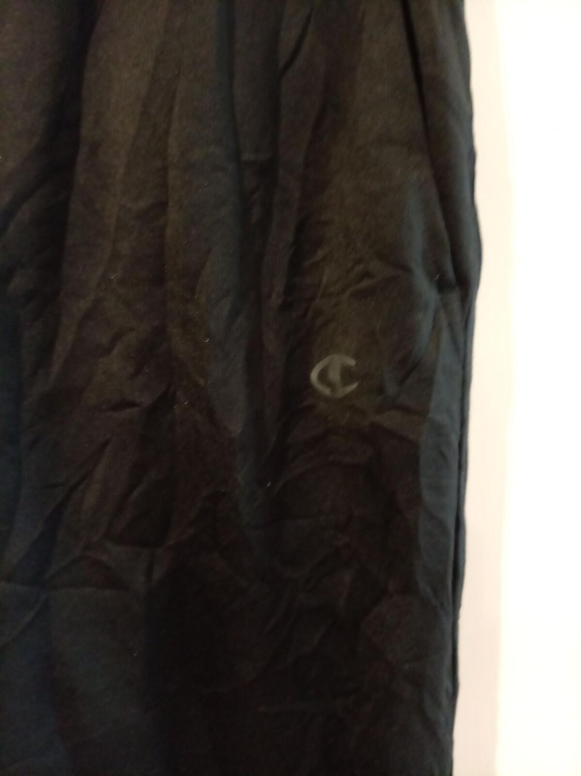 Champion Black Athletic Track Pants - Large
