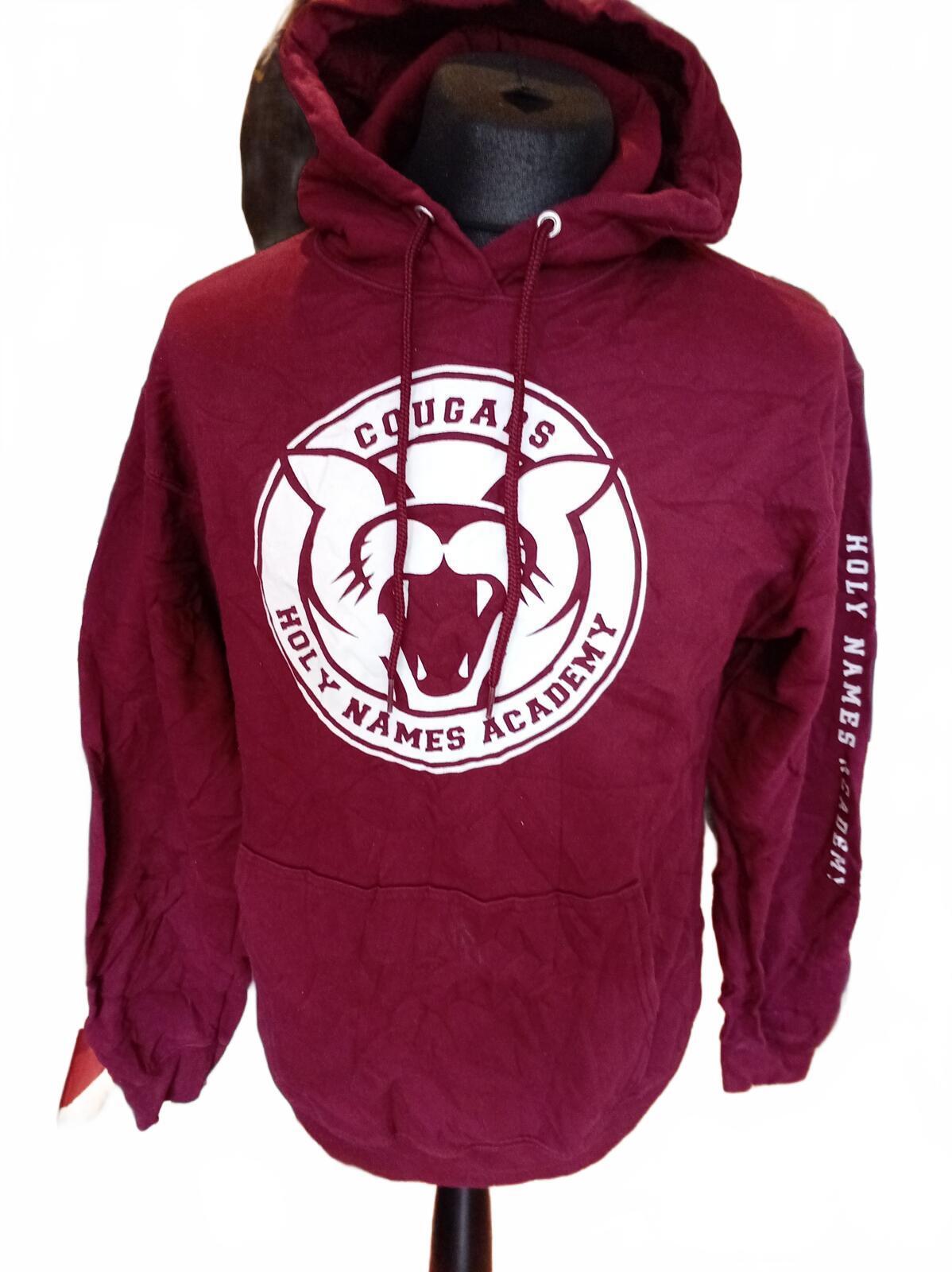 Holy Names Academy Cougars Maroon Hoodie Sweatshirt - Medium