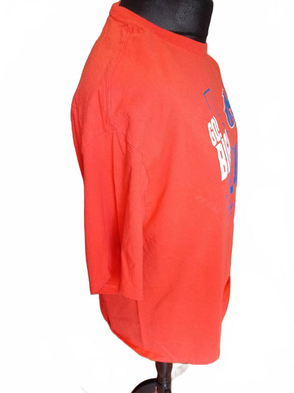 Russell Athletic Boise State Broncos Orange T-Shirt Go Big Blue! - XL