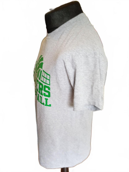 Breakers Volleyball Printed Grey T-Shirt - Medium