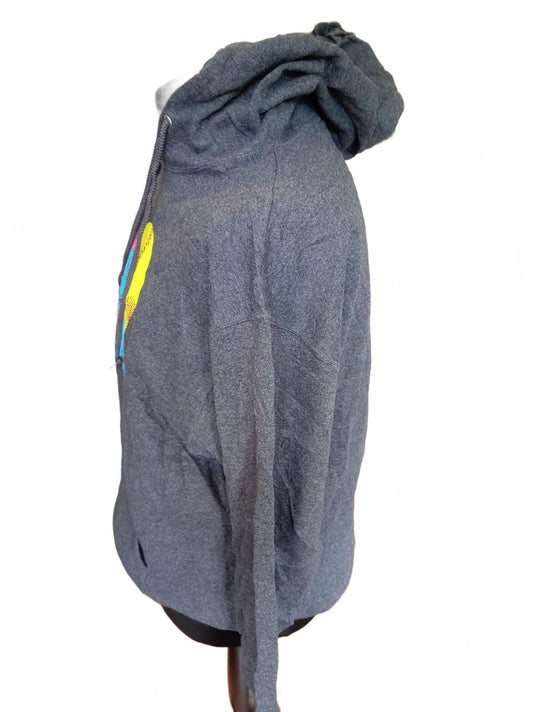 Dark Grey Fast Pitch Softball Hoodie Sweatshirt - Large