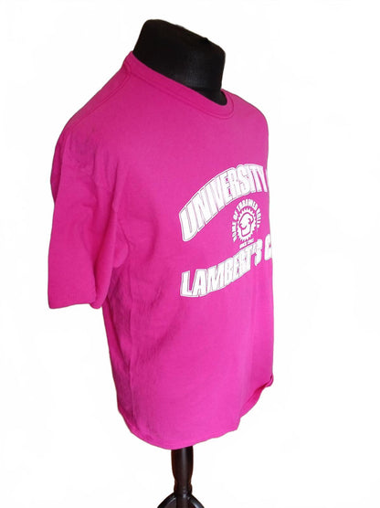University of Lambert's Cafe Pink Graphic T-Shirt - XL