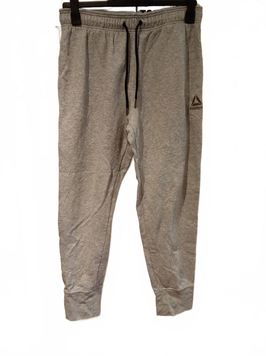 Reebok Grey Jogger Sweatpants with Drawstring Waist - Medium