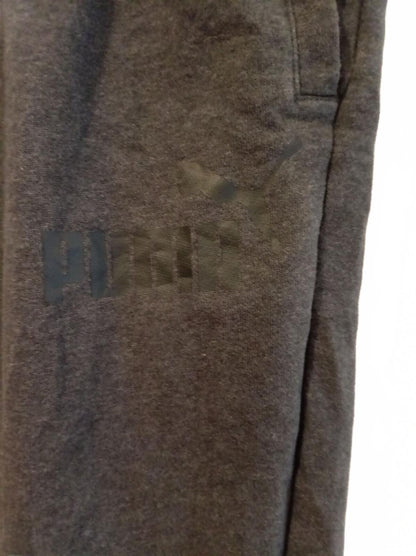 Puma Grey Sweatpants with Elastic Waistband - Small