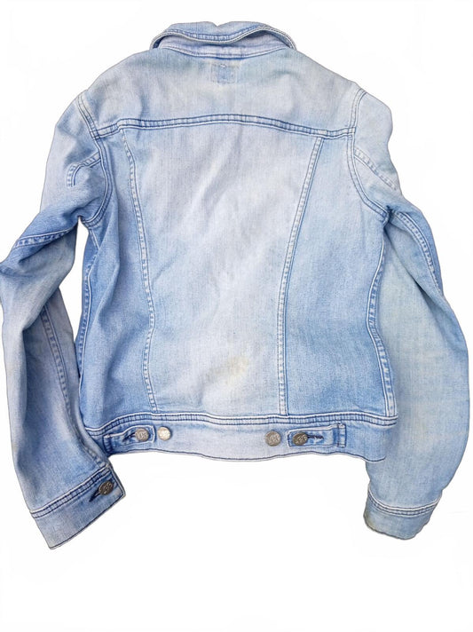 Lee Women's Rider Denim Trucker Jacket (4443J) - Light Wash Blue - Size Small