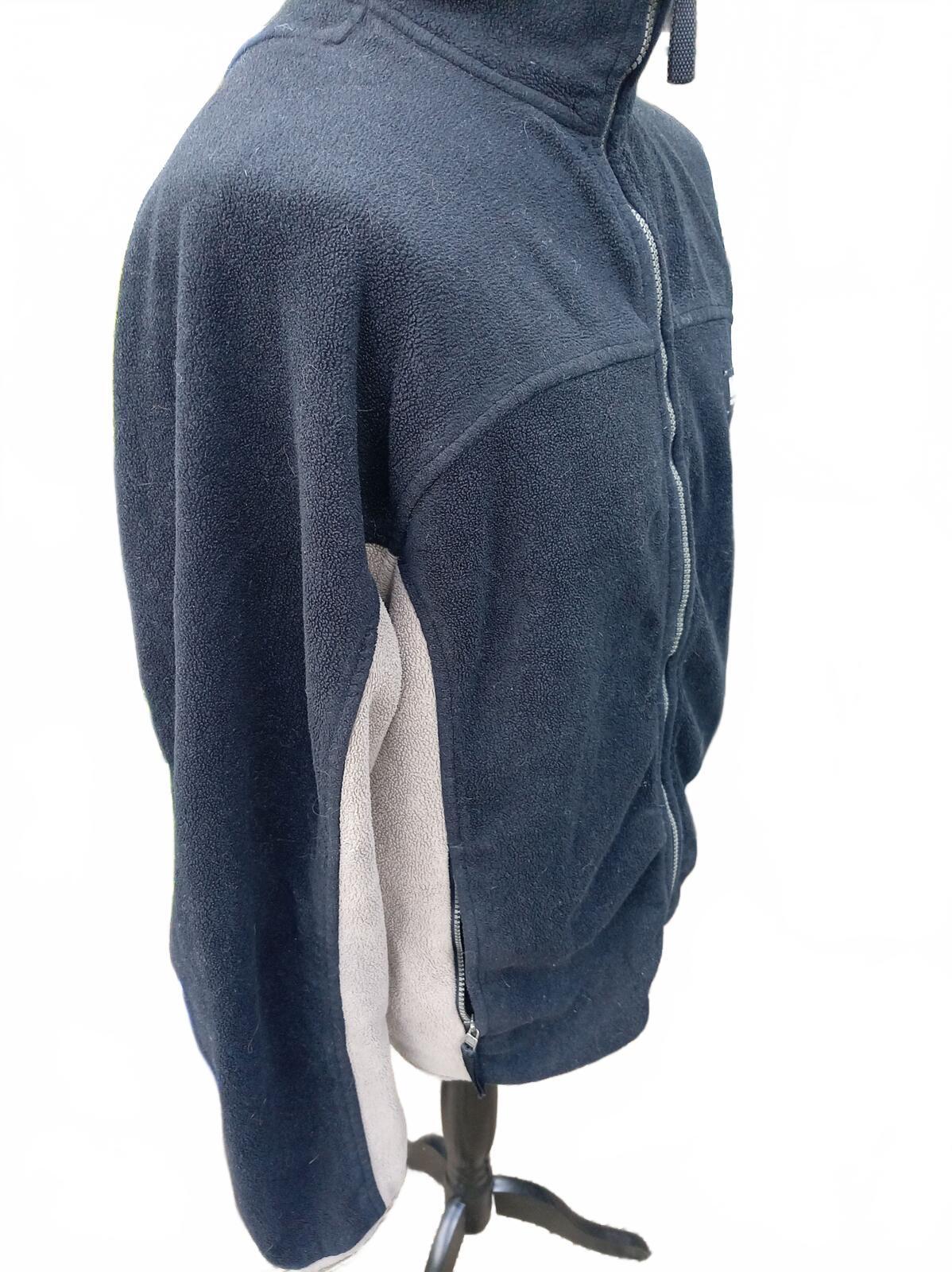 Helly Hansen Montreal 72025 Fleece Jacket Black Beige Two-Tone Full Zip Men's L