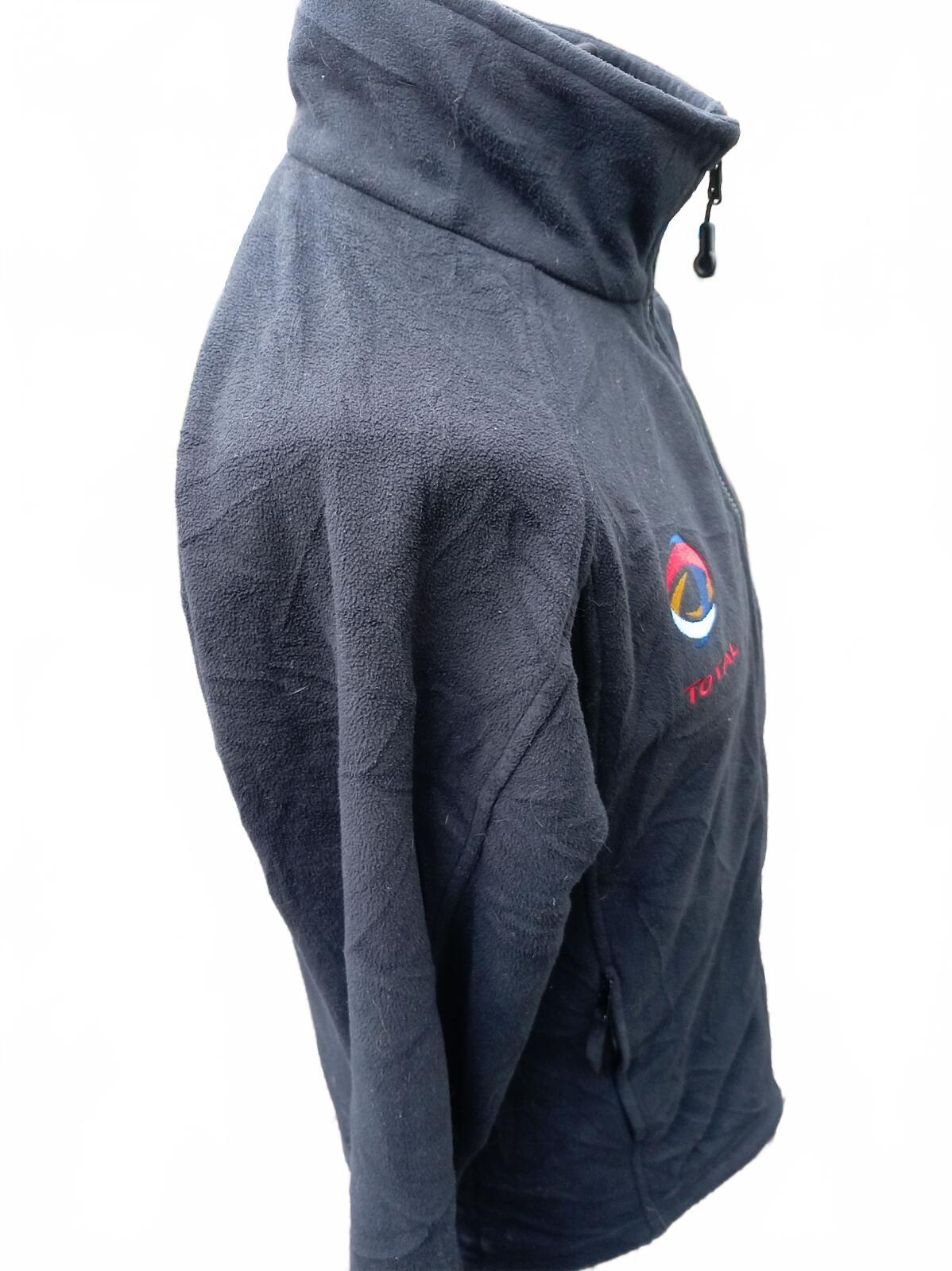 Vintage Berghaus Total Oil Gas Full Zip Fleece Jacket Black Men's Small E&P
