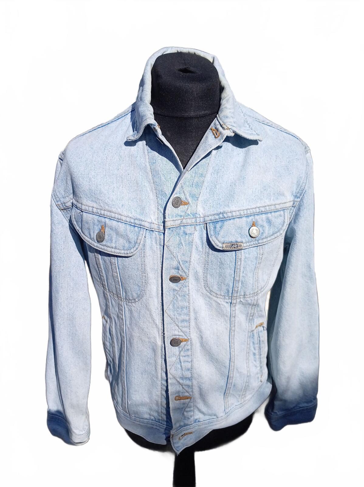 Vintage Lee Custom Light Wash Denim Jacket | Hand-Painted ‘Son of God’ - Large