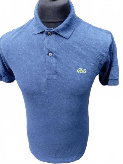 Lacoste Mens Polo Shirt Extra Small Size 2 Denim Blue Indigo Marl Piqué