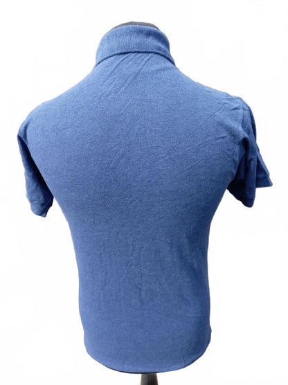 Lacoste Mens Polo Shirt Extra Small Size 2 Denim Blue Indigo Marl Piqué