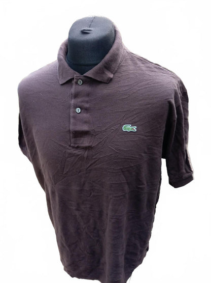 Lacoste Men’s Classic Pique Polo Shirt Chocolate Dark Brown Size 7 XXL 2XL