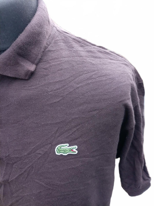 Lacoste Men’s Classic Pique Polo Shirt Chocolate Dark Brown Size 7 XXL 2XL