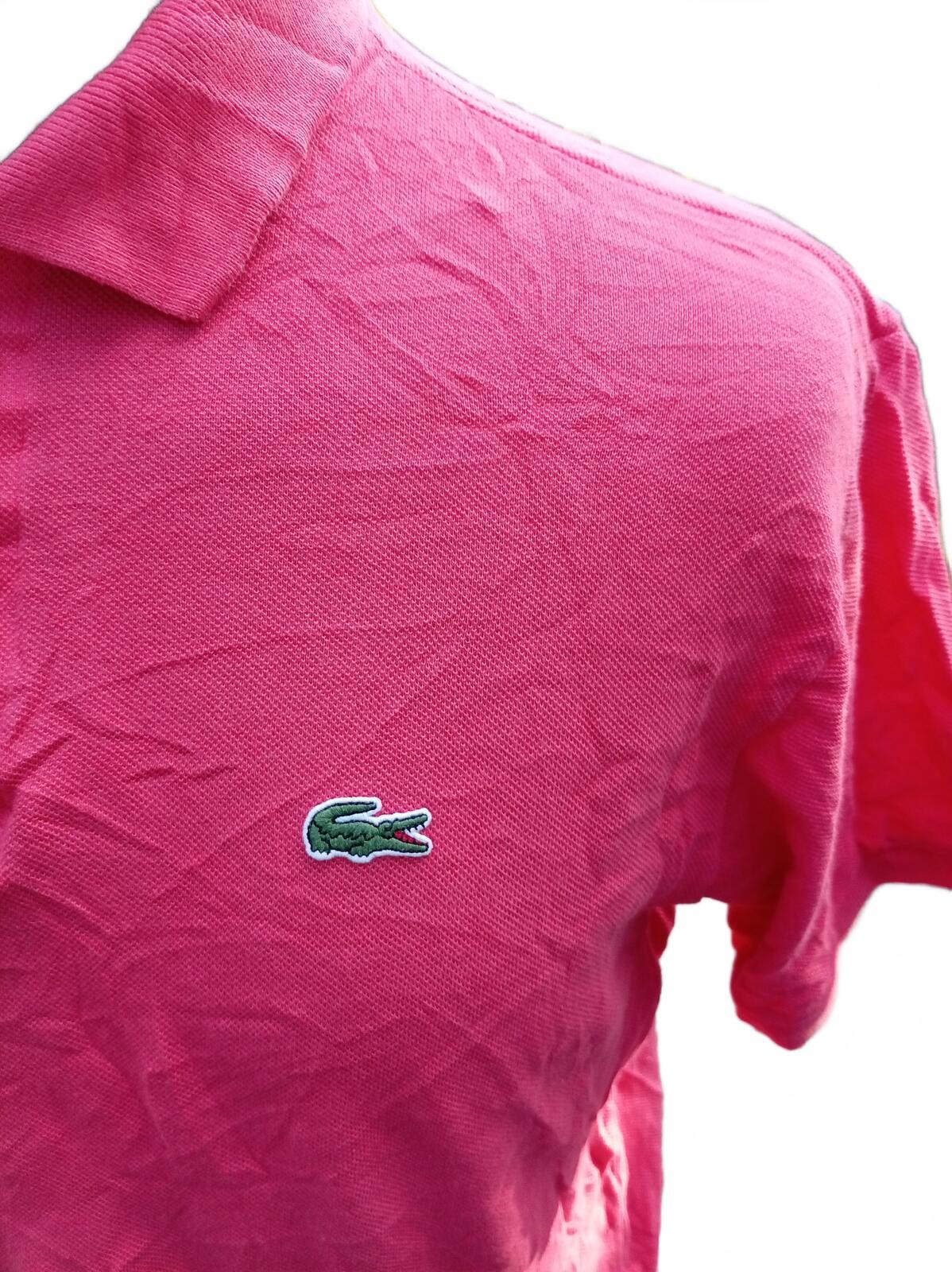 Lacoste Pink Short Sleeve Polo Shirt - Size 5