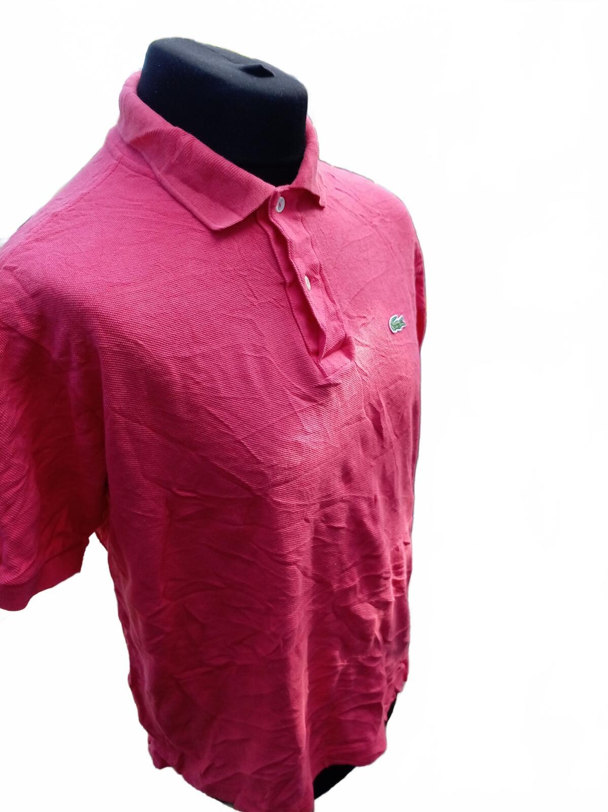 Lacoste Pink Short Sleeve Polo Shirt - Size 5
