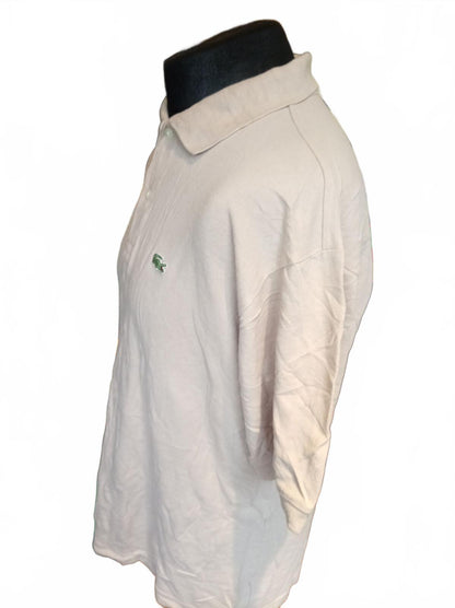 Lacoste Beige Short Sleeve Polo Shirt - 6 - XL
