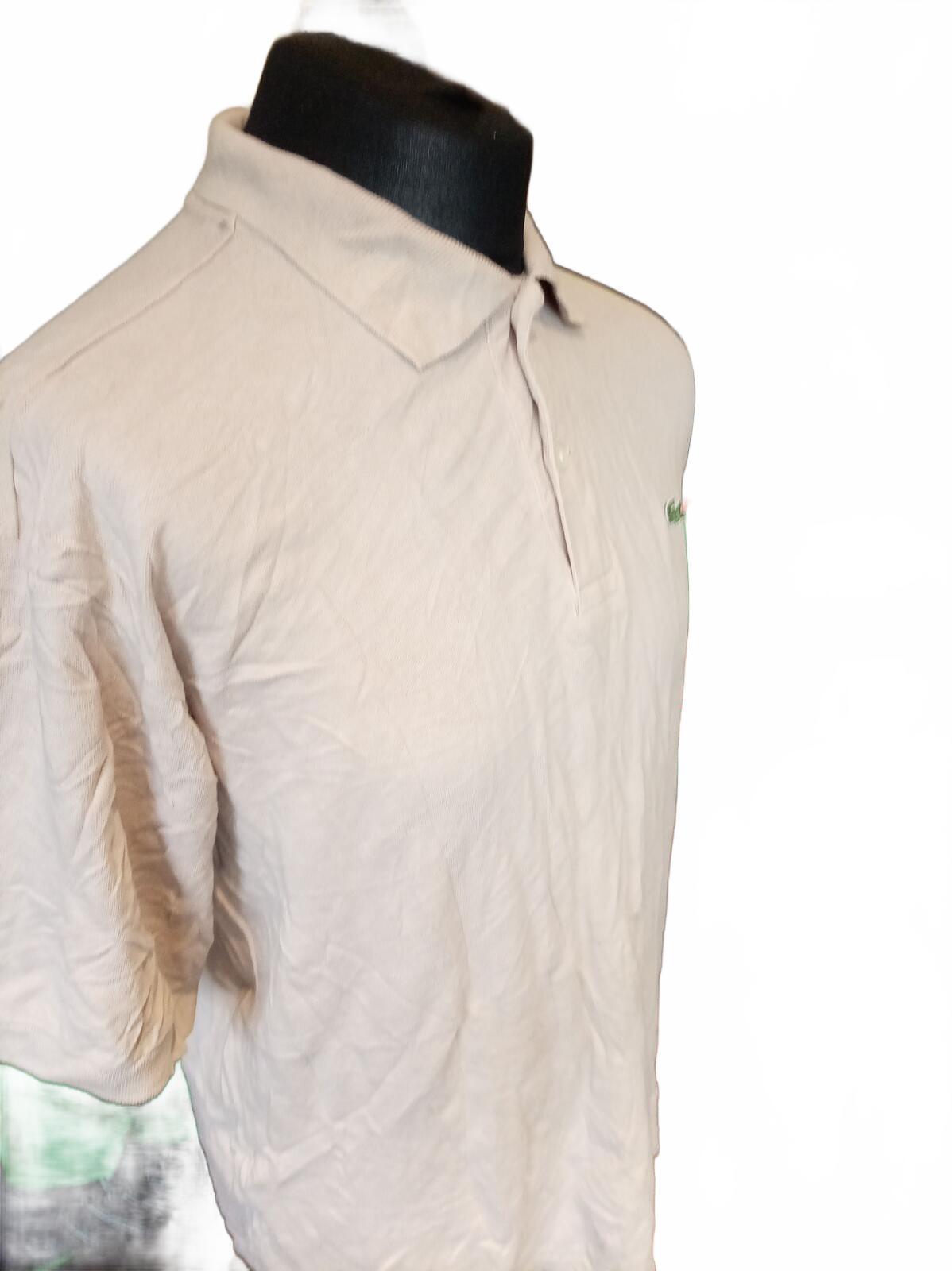 Lacoste Beige Short Sleeve Polo Shirt - 6 - XL