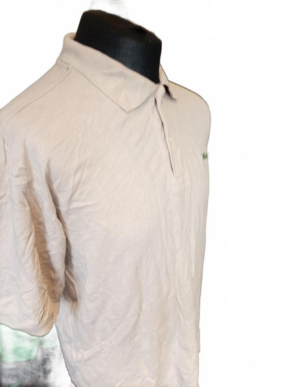 Lacoste Beige Short Sleeve Polo Shirt - 6 - XL