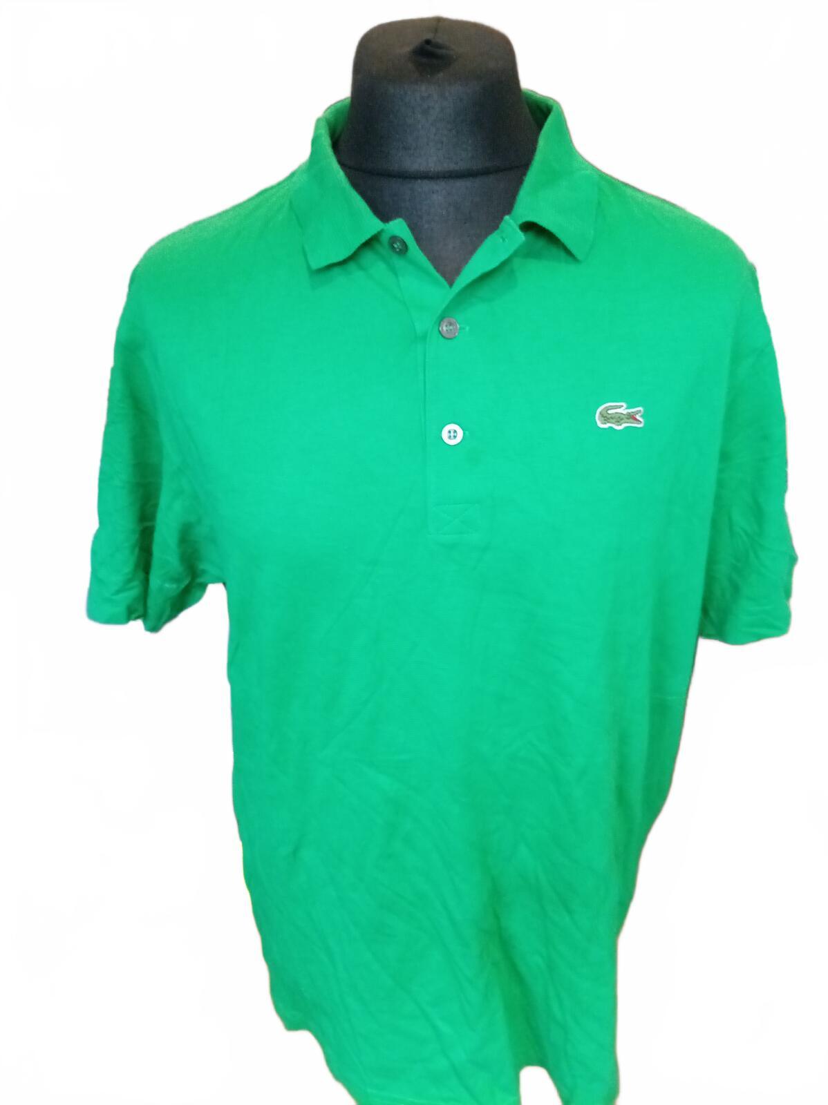 Lacoste Green Short Sleeve Polo Shirt - Size 7 - XXL