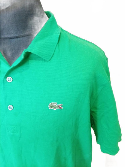Lacoste Green Short Sleeve Polo Shirt - Size 7 - XXL