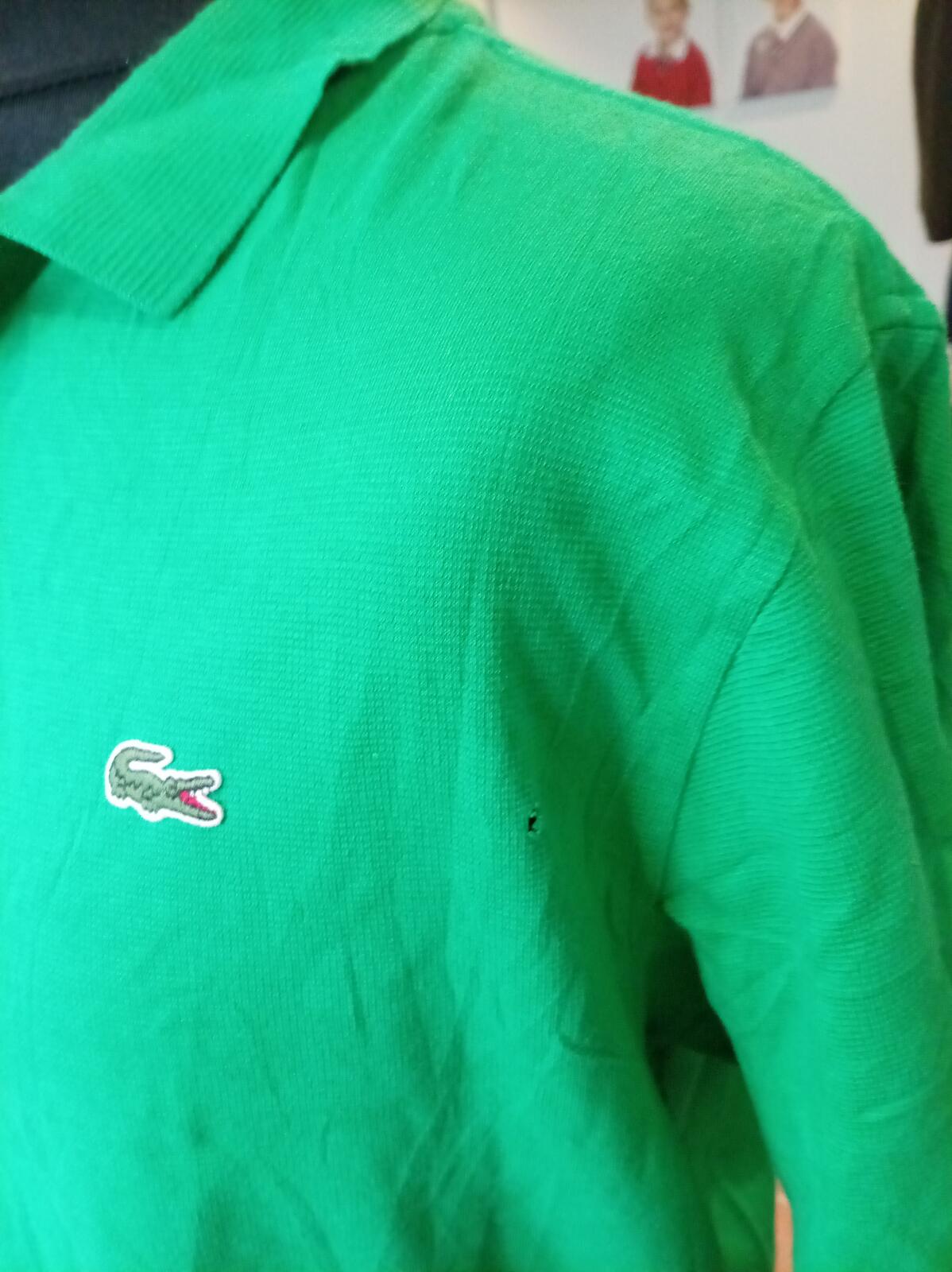 Lacoste Green Short Sleeve Polo Shirt - Size 7 - XXL