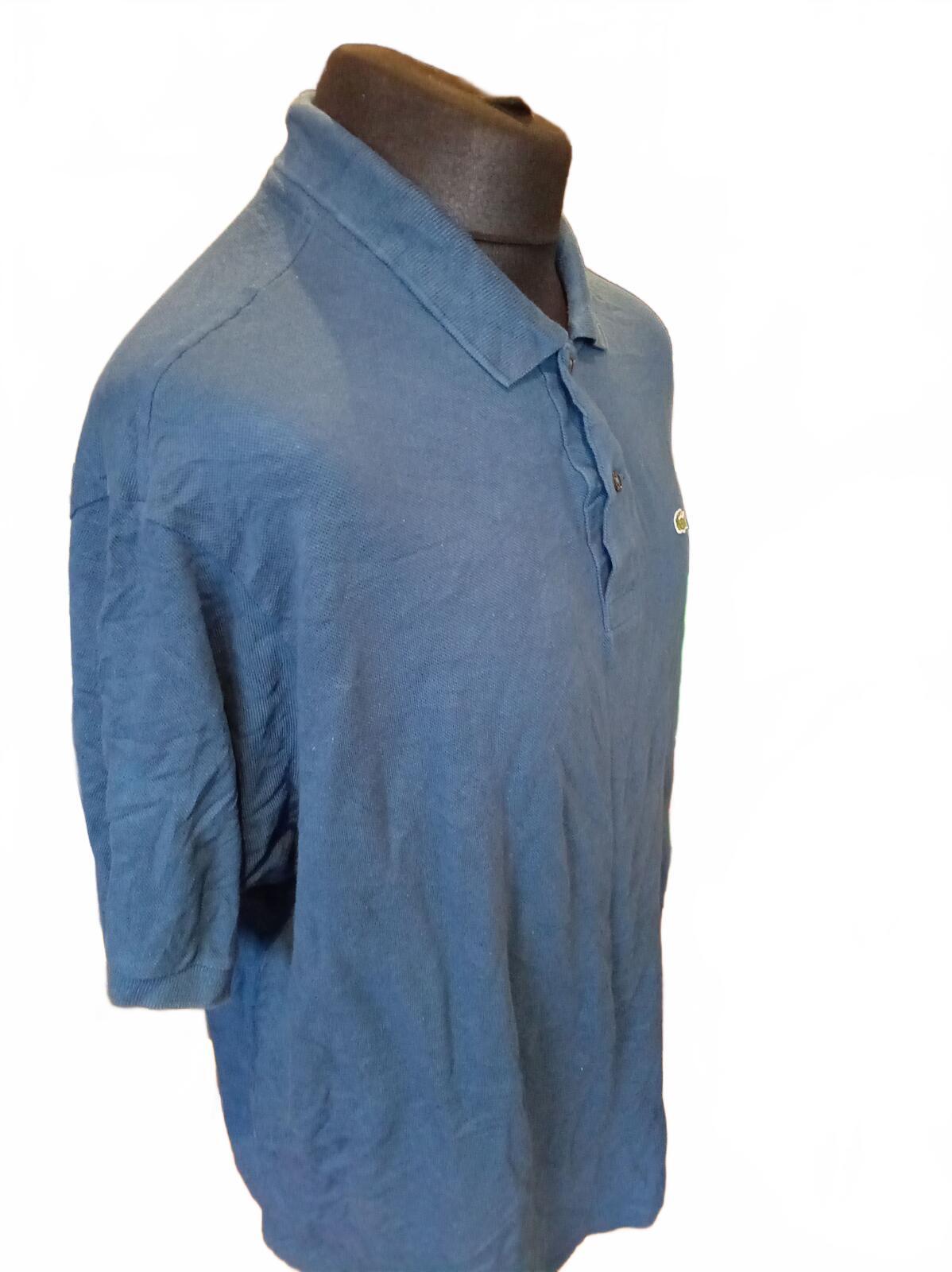 Lacoste Blue Short Sleeve Polo Shirt - Size 9 - Means 3XL
