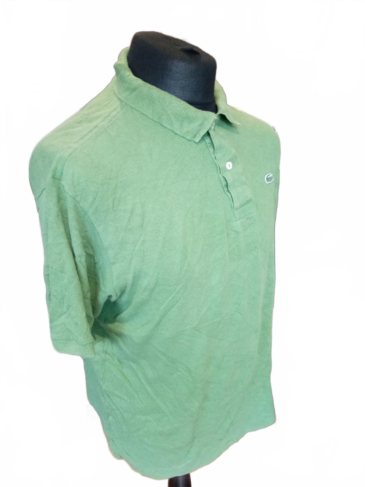 Lacoste Men's Polo Shirt Size 6 XL Extra Large Green Short Sleeve Classic Pique