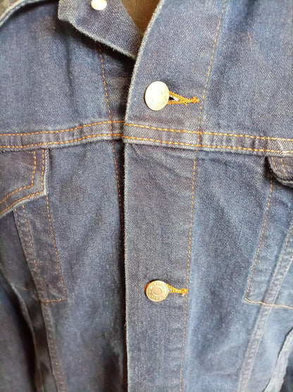 Signature by Levi Strauss Gold Men's Denim Jacket XXL 2XL Blue Trucker Jean