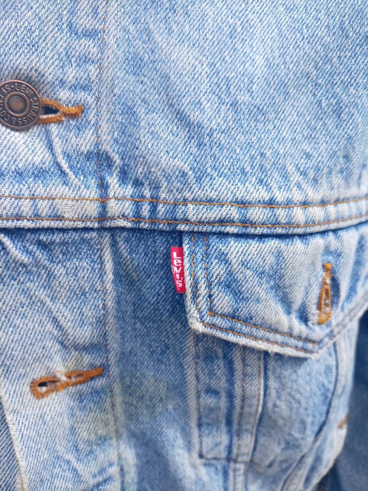 Levi’s 70507 Denim Jacket Large USA Made Vintage Blue Trucker 90s 4890