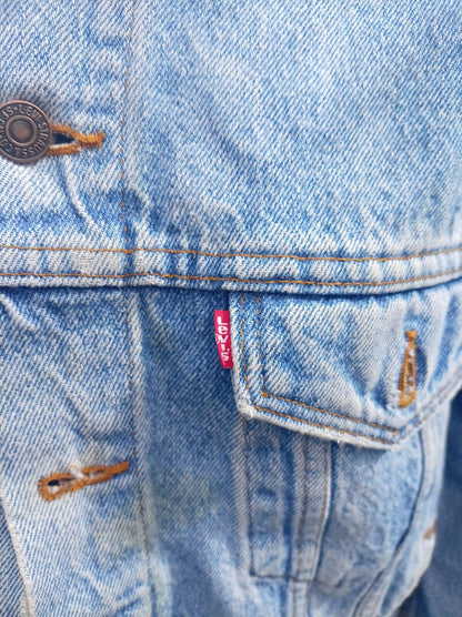 Levi’s 70507 Denim Jacket Large USA Made Vintage Blue Trucker 90s 4890