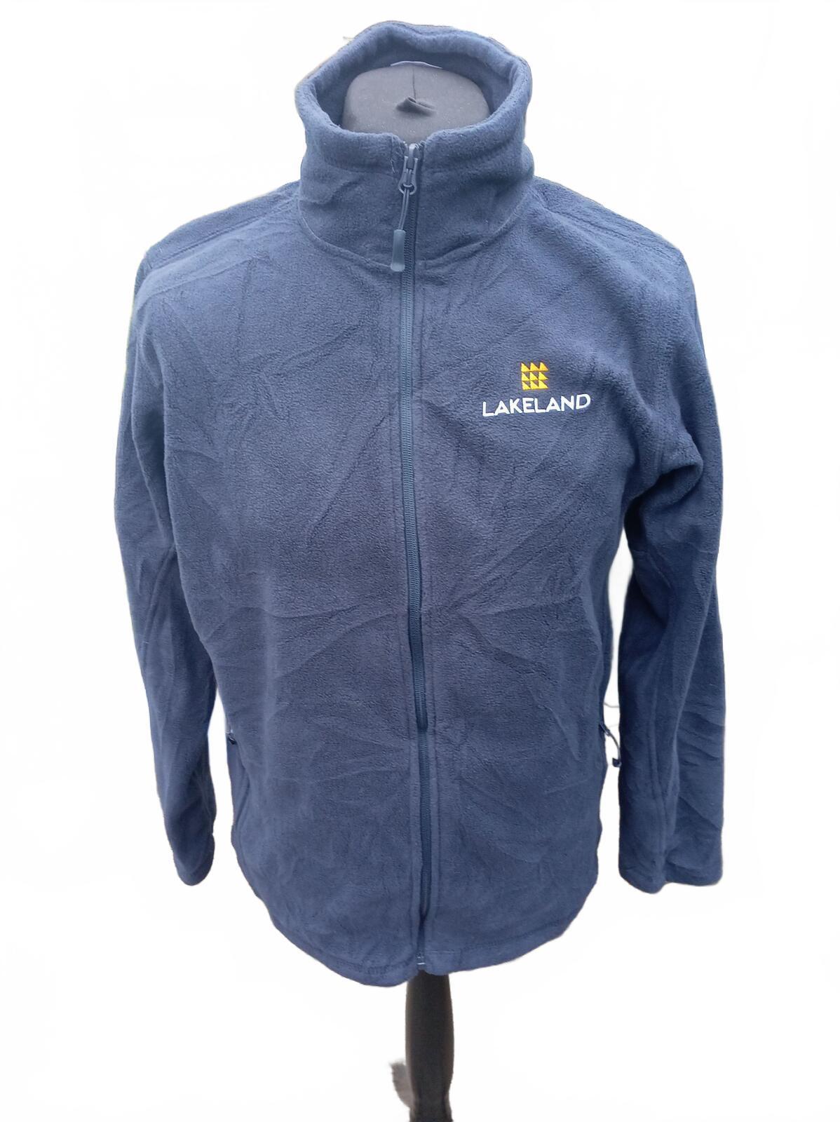 Lakeland Russell 870M Fleece Jacket Navy Size M Full Zip Workwear Embroidered