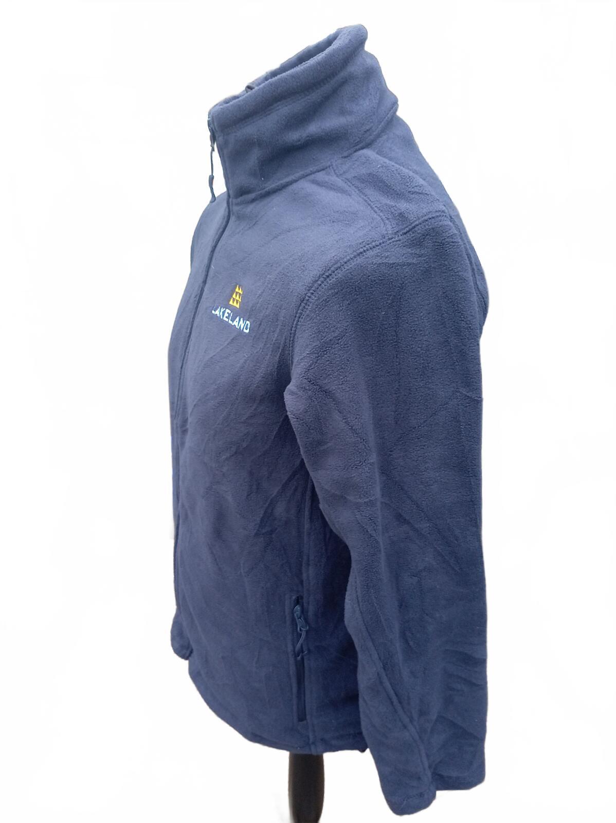 Lakeland Russell 870M Fleece Jacket Navy Size M Full Zip Workwear Embroidered